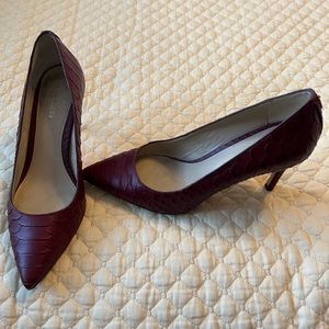 Coach red leather shoes 5.5